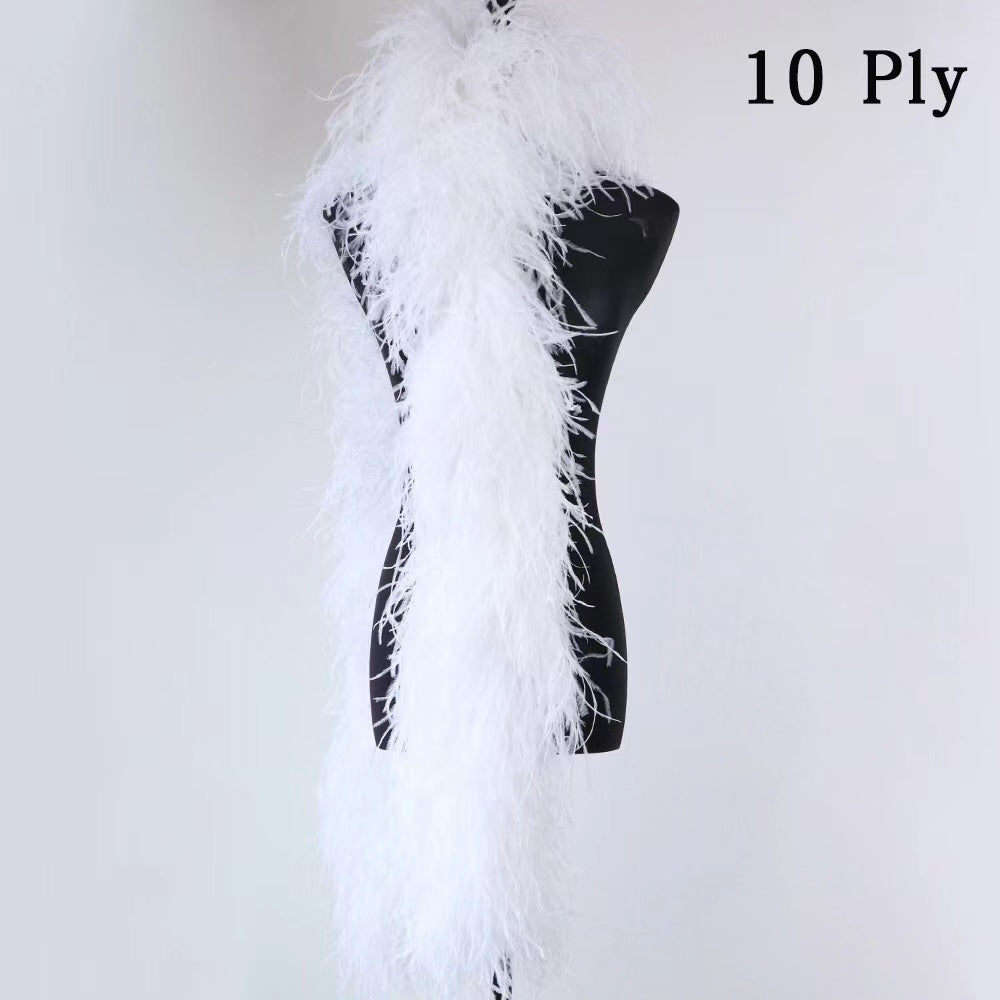 10-Ply Ostrich Feather Boa – 2 Yards | 1 Piece FeatherParadise.com