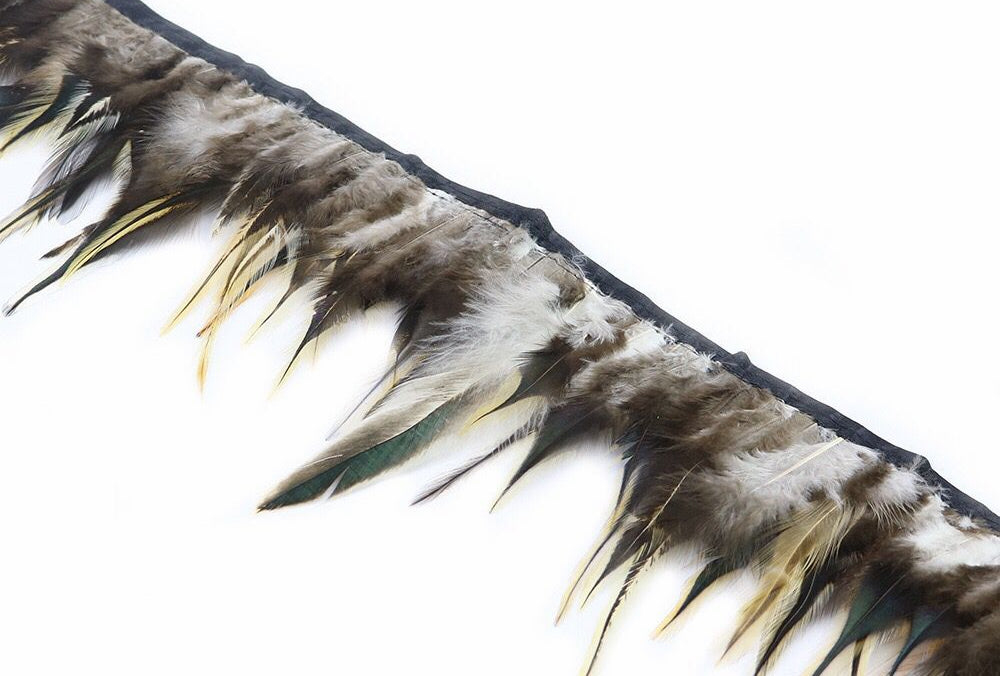 Rooster Saddle Feather Fringe | 10 Yard