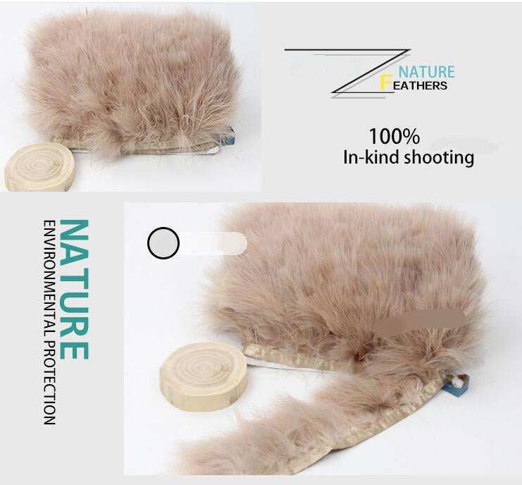 Marabou Feather Fringe | 1 Yard FeatherParadise.com