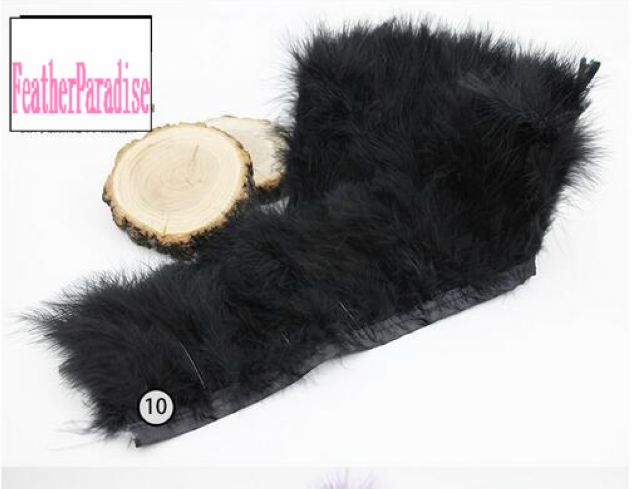Marabou Feather Fringe | 1 Yard FeatherParadise.com