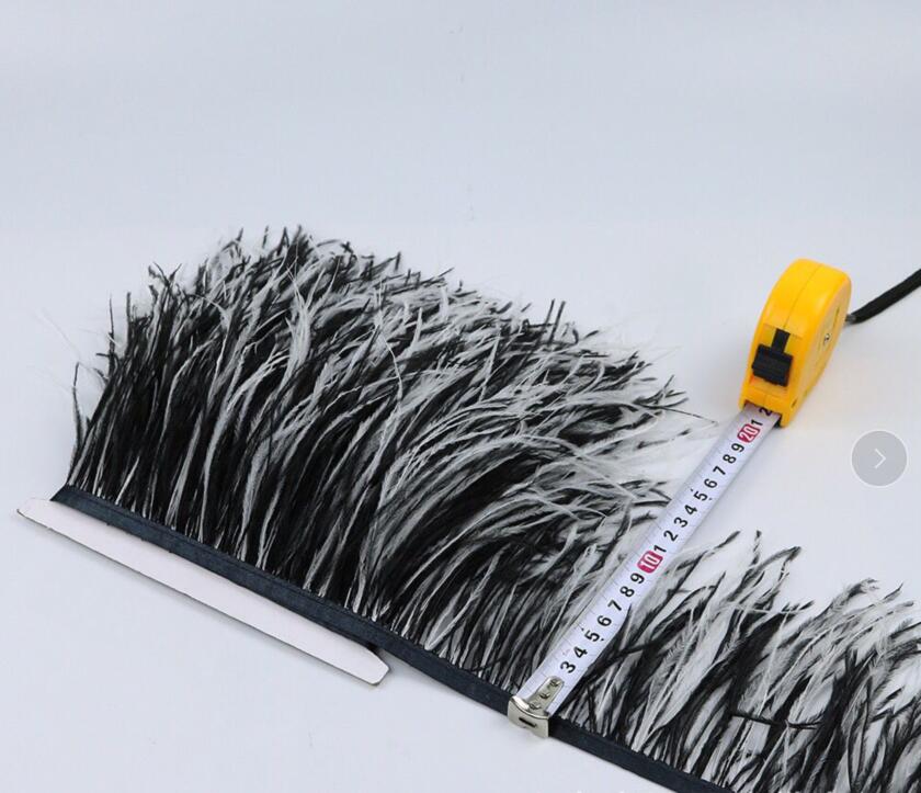 10 Yard 4-6 Inches Ostrich Feather Fringe