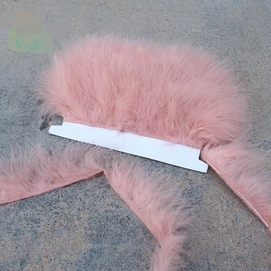 Marabou Feather Fringe | 1 Yard FeatherParadise.com