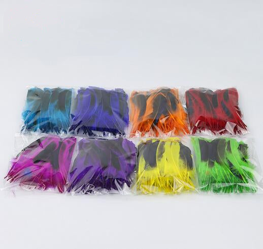 100 Pieces Dyed Duck Coque Feathers for Crafts & Decor FeatherParadise.com
