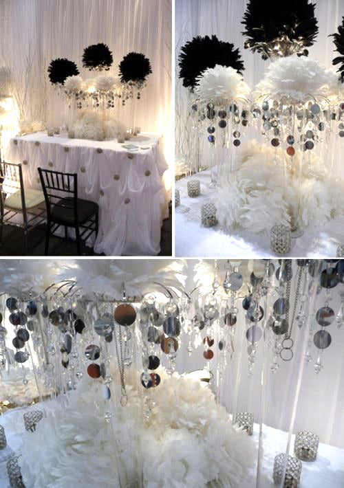 14 Inch Decorative Goose Feather Ball – Event Decor | 1 Piece FeatherParadise.com