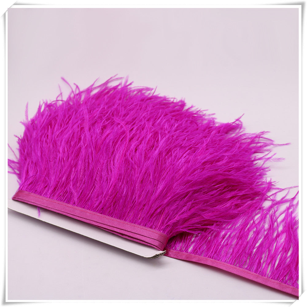 3–4 Inch Ostrich Feather Fringe Trim | 1 Yard FeatherParadise.com