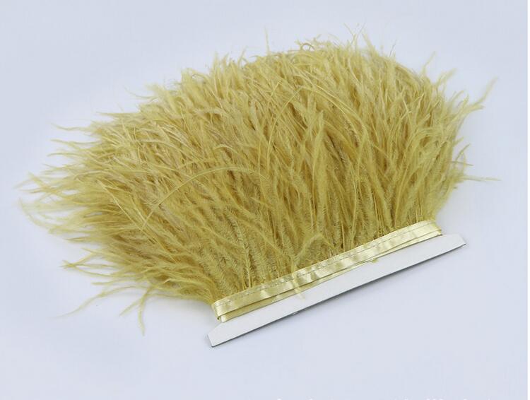 10 Yard 4-6 Inches Ostrich Feather Fringe