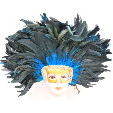 Feather Headdress with Removable Mask 1 Piece FeatherParadise.com
