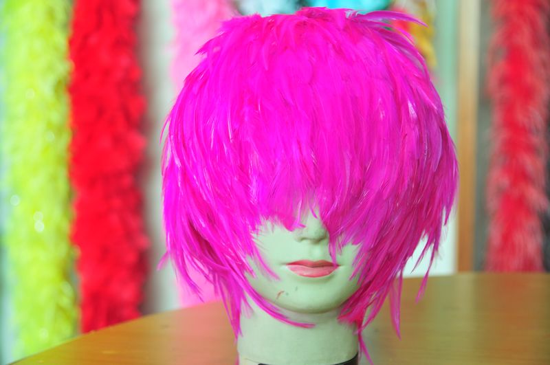 Handmade Hackle Feather Wig 1 Piece FeatherParadise.com