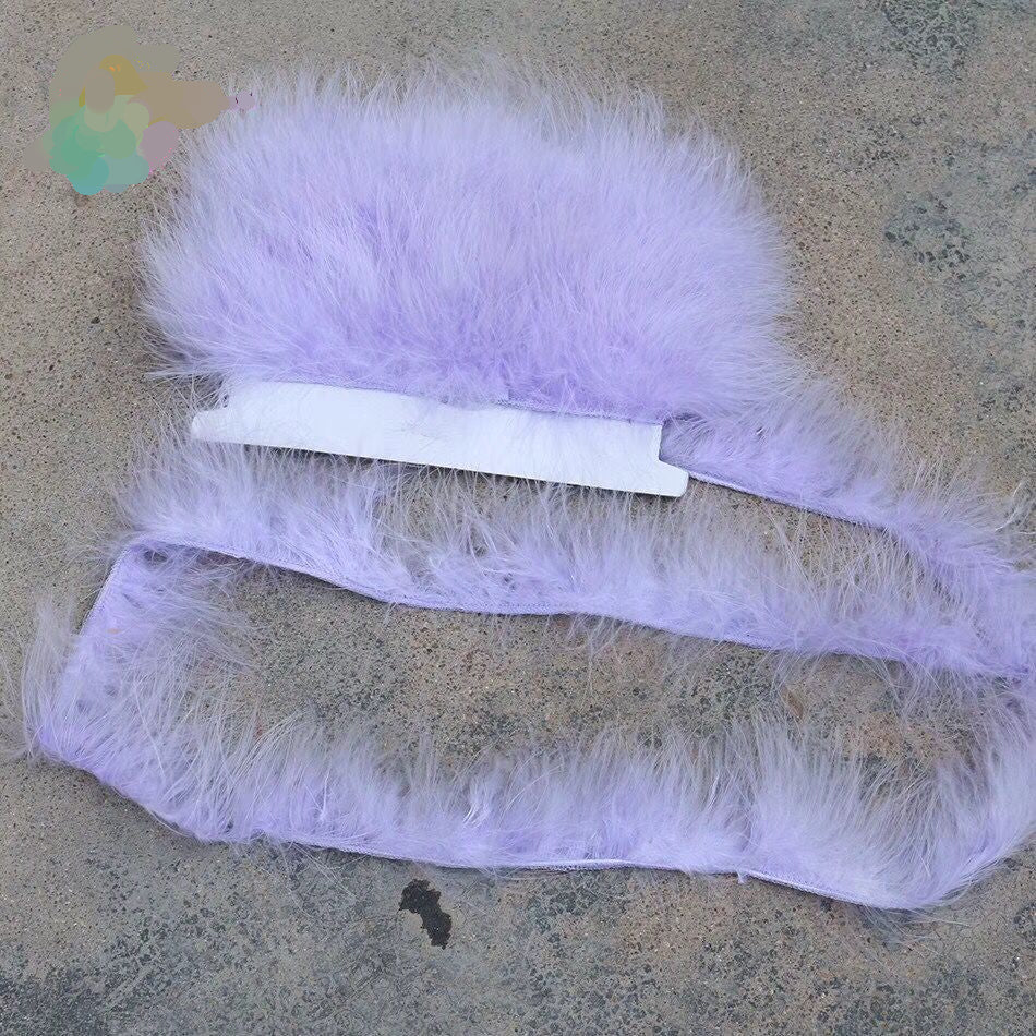 Marabou Feather Fringe | 1 Yard FeatherParadise.com