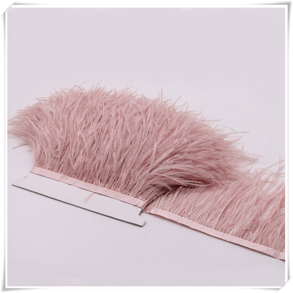 3–4 Inch Ostrich Feather Fringe Trim | 1 Yard FeatherParadise.com