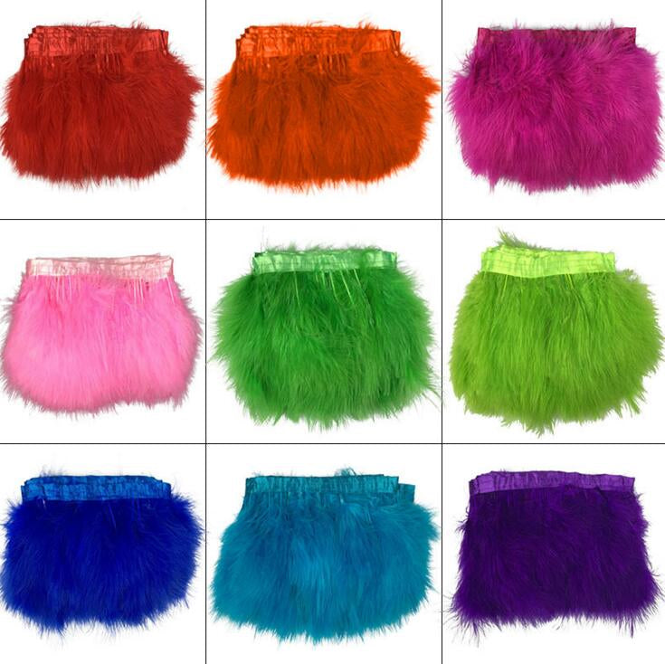 Marabou Feather Fringe | 1 Yard FeatherParadise.com