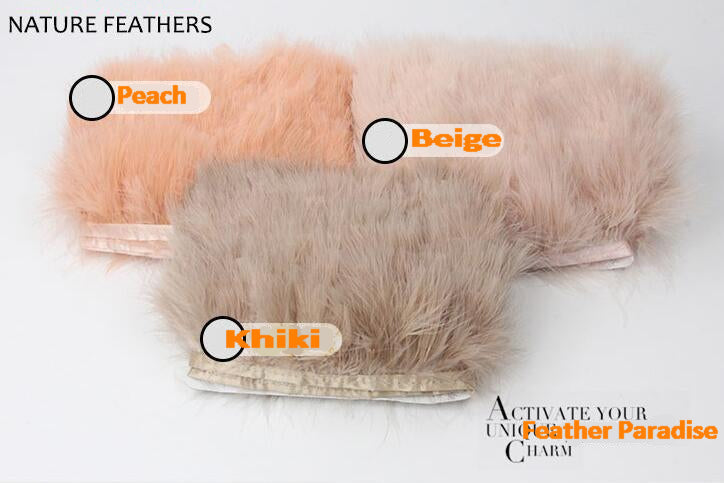 Marabou Feather Fringe | 1 Yard FeatherParadise.com