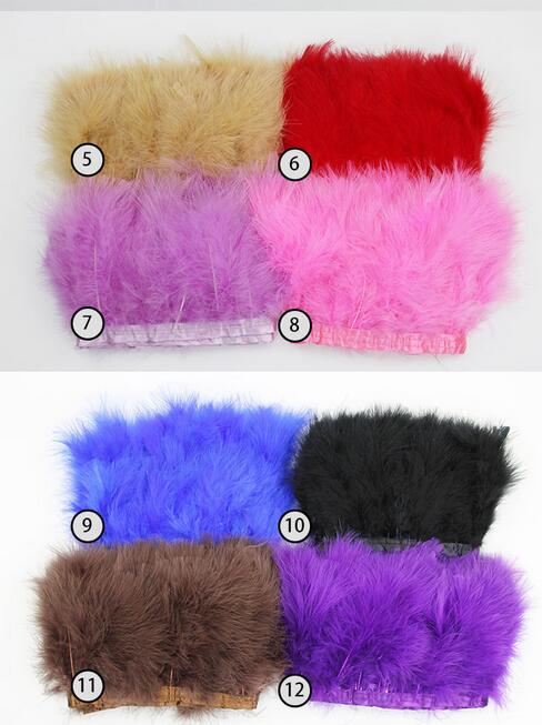 Marabou Feather Fringe | 1 Yard FeatherParadise.com