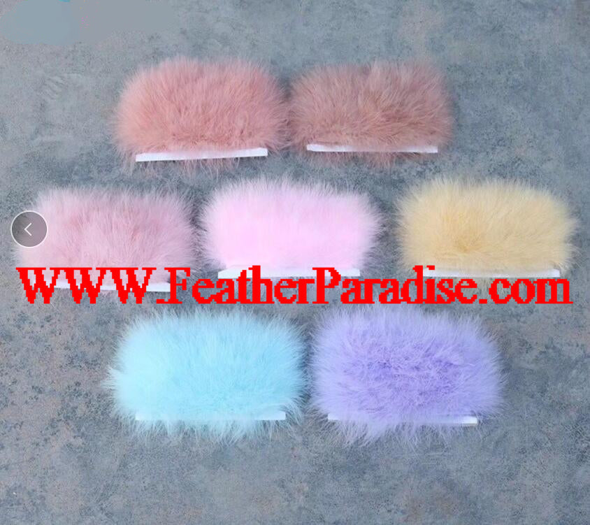 Marabou Feather Fringe | 1 Yard FeatherParadise.com