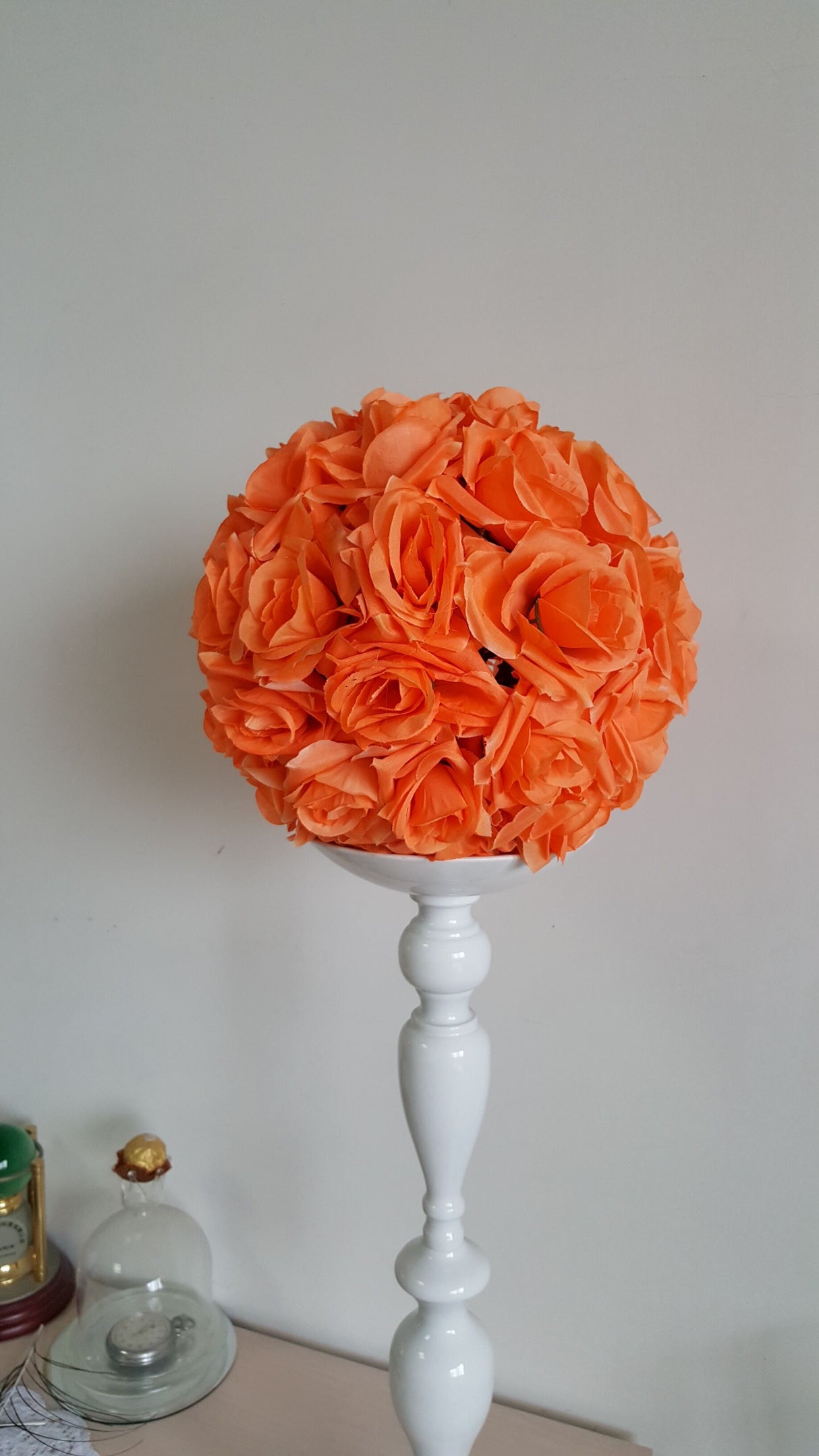 6 Inch Rose Pomander Ball – Wedding & Event Decor | 1 Piece
