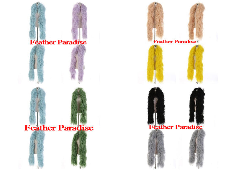 12-Ply Ostrich Feather Boa – 2 Yards | 1 Piece FeatherParadise.com