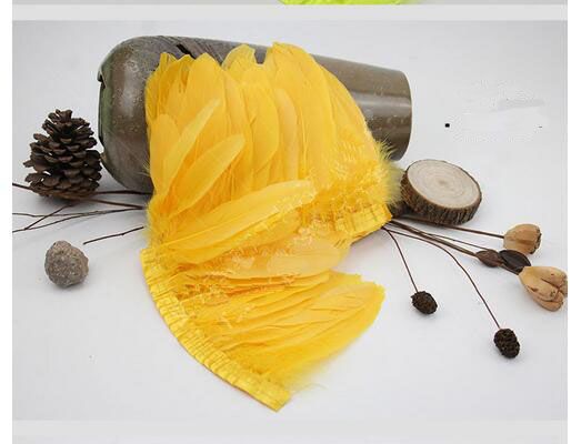 Parried Goose Feather Fringe for Sewing & Crafts | 2 Yards FeatherParadise.com