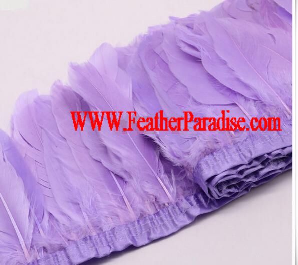 Parried Goose Feather Fringe for Sewing & Crafts | 2 Yards FeatherParadise.com