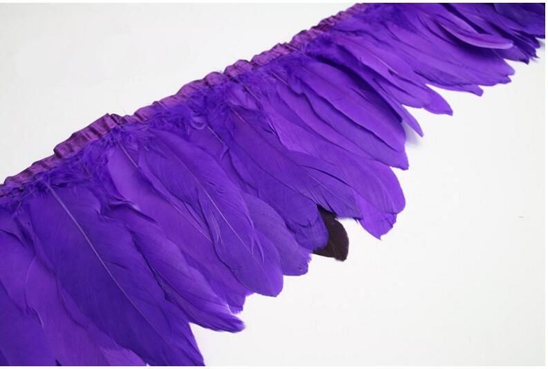 Parried Goose Feather Fringe for Sewing & Crafts | 2 Yards FeatherParadise.com