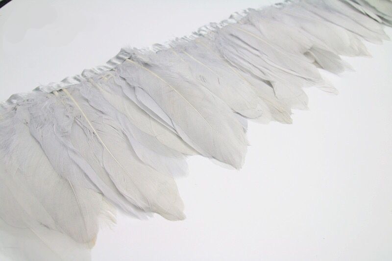 Parried Goose Feather Fringe for Sewing & Crafts | 2 Yards FeatherParadise.com