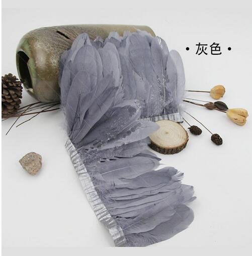 Parried Goose Feather Fringe for Sewing & Crafts | 2 Yards FeatherParadise.com