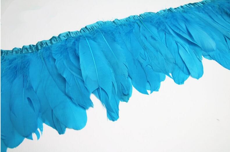 Parried Goose Feather Fringe for Sewing & Crafts | 2 Yards FeatherParadise.com