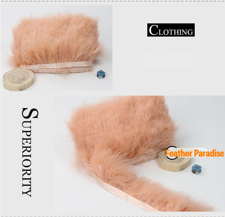Marabou Feather Fringe | 1 Yard FeatherParadise.com