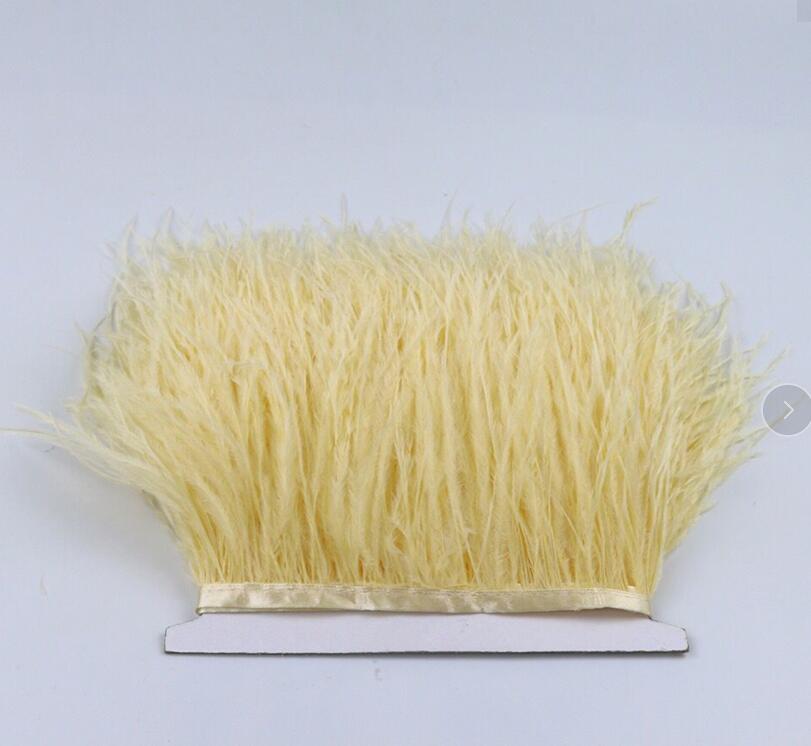 3–4 Inch Ostrich Feather Fringe Trim | 1 Yard FeatherParadise.com