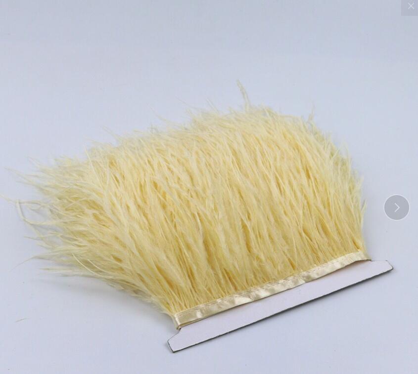 3–4 Inch Ostrich Feather Fringe Trim | 1 Yard FeatherParadise.com
