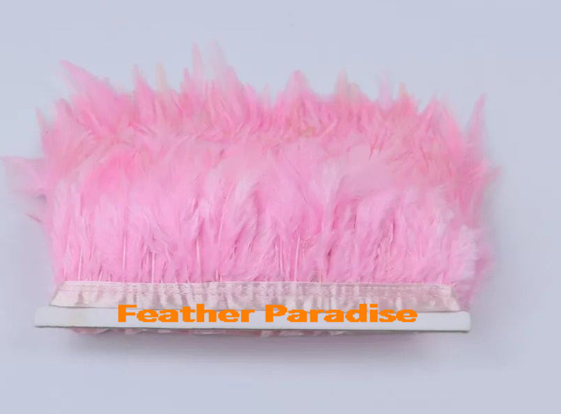 Rooster Saddle Feather Fringe | 10 Yard