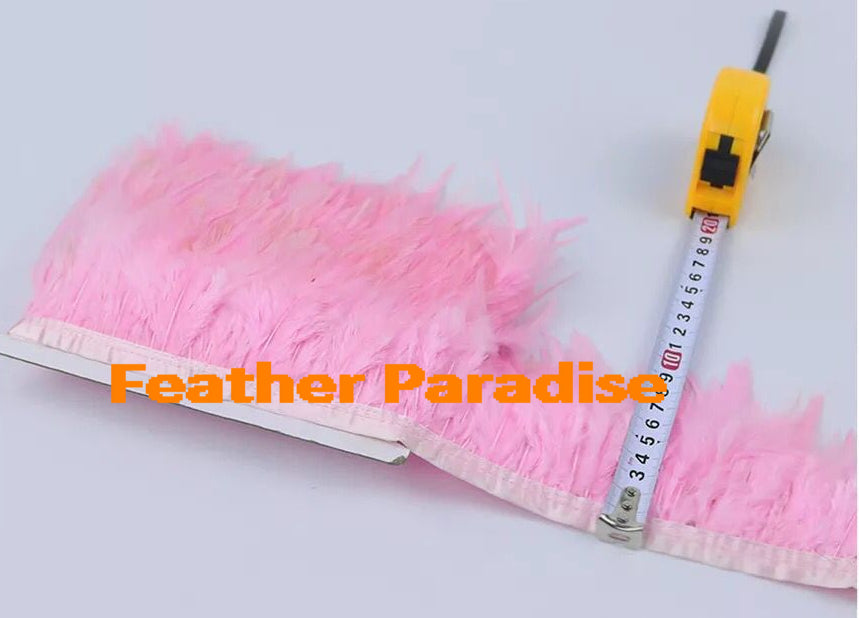 Rooster Saddle Feather Fringe | 10 Yard FeatherParadise.com
