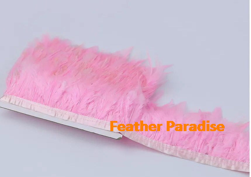 Rooster Saddle Feather Fringe | 10 Yard