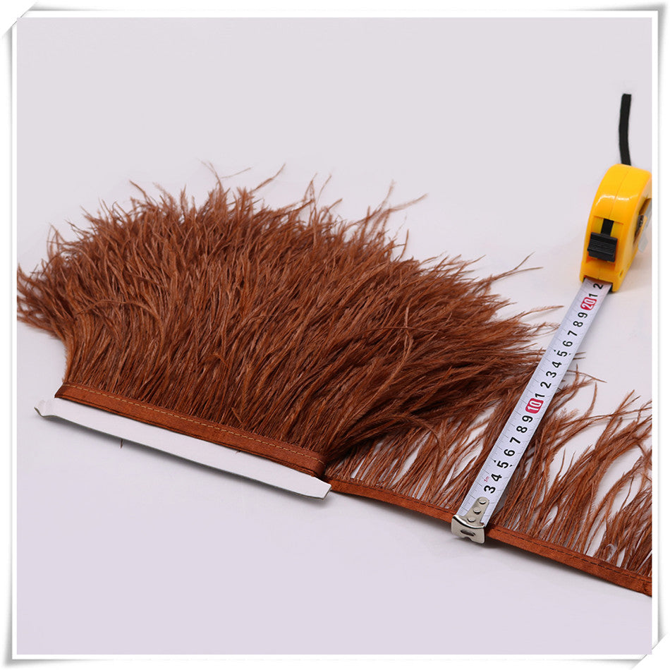 3–4 Inch Ostrich Feather Fringe Trim | 1 Yard FeatherParadise.com
