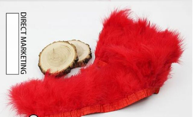 Marabou Feather Fringe | 1 Yard FeatherParadise.com