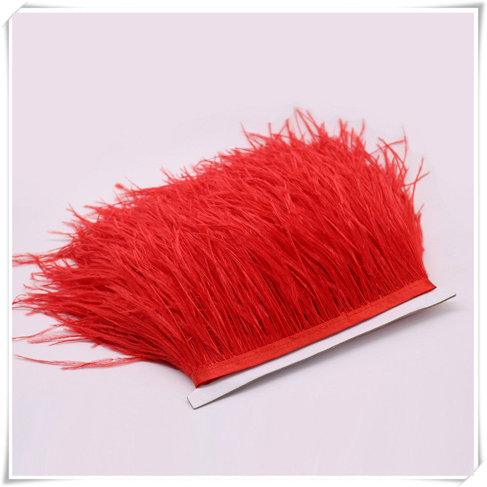3–4 Inch Ostrich Feather Fringe Trim | 1 Yard FeatherParadise.com
