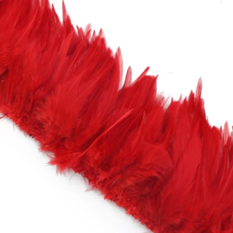 Rooster Saddle Feather Fringe | 10 Yard