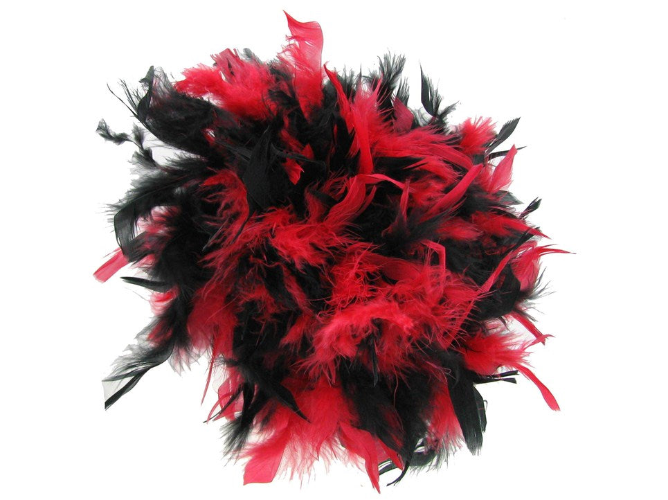 Handmade Chandelle Feather Wig – Turkey Flat Feather Costume Wig - 1 Piece FeatherParadise.com