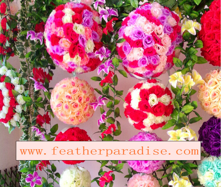 9-10 Inch Rose Pomander Ball – Wedding & Event Decor | 1 Piece FeatherParadise.com