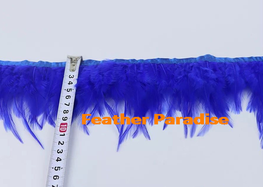 Rooster Saddle Feather Fringe | 10 Yard