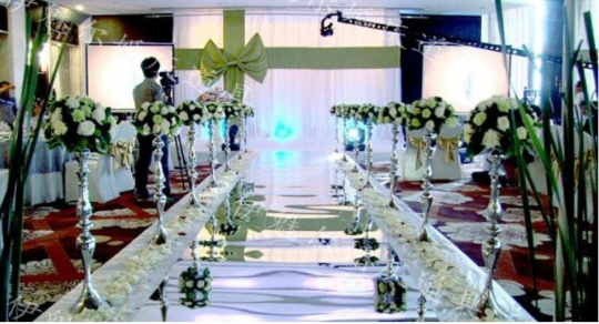 Silver Reversible Wedding Floral Stand & Candle Holder Centerpiece | 6 Pieces FeatherParadise.com