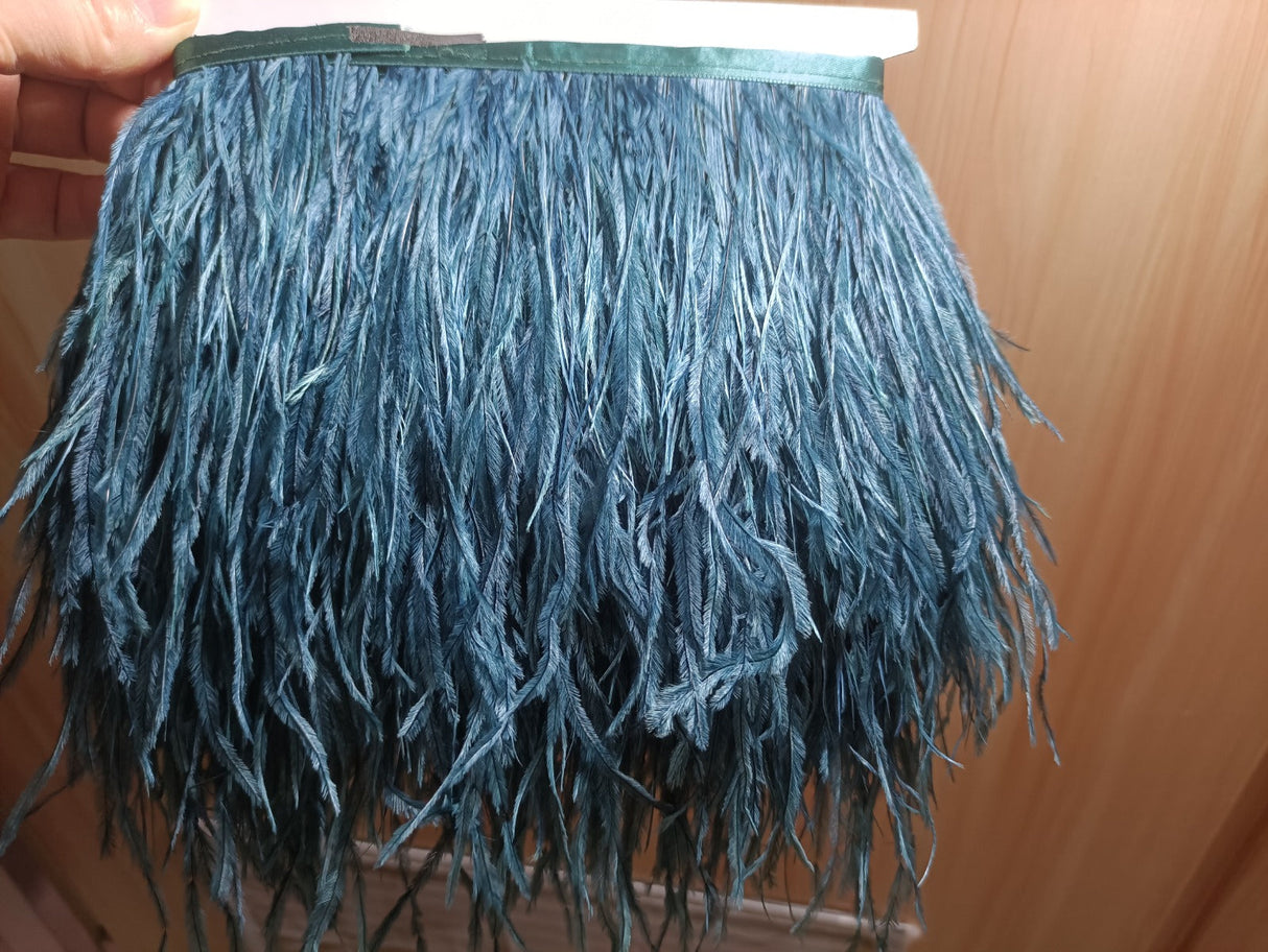 3–4 Inch Ostrich Feather Fringe Trim | 1 Yard FeatherParadise.com