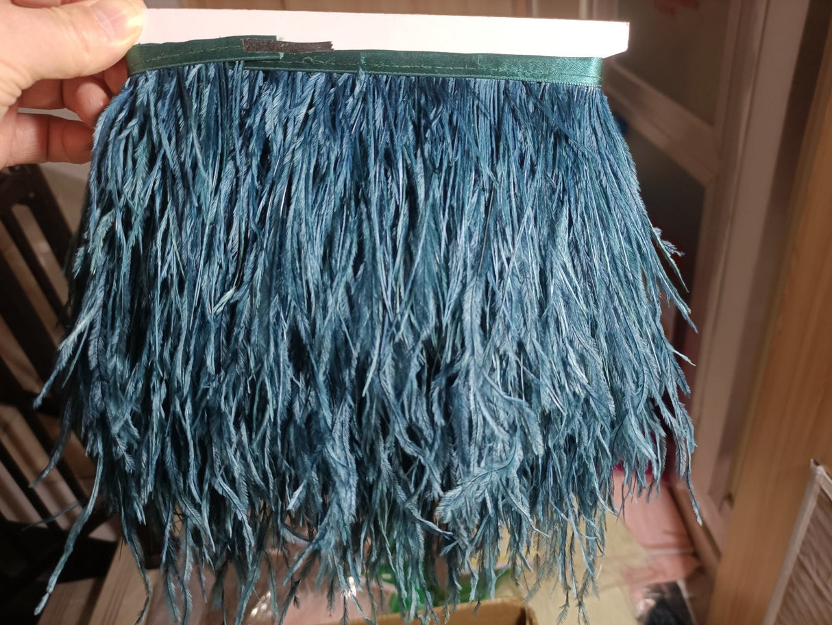 3–4 Inch Ostrich Feather Fringe Trim | 1 Yard FeatherParadise.com