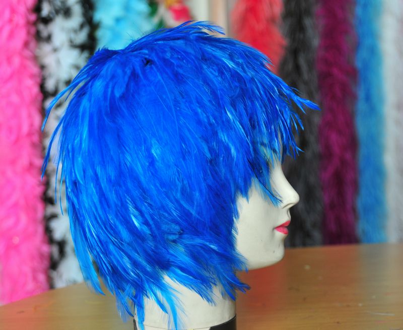 Handmade Hackle Feather Wig 1 Piece