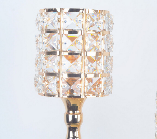 Crystal Candle Holder Floral Stand for Wedding Centerpieces | 1 Piece FeatherParadise.com