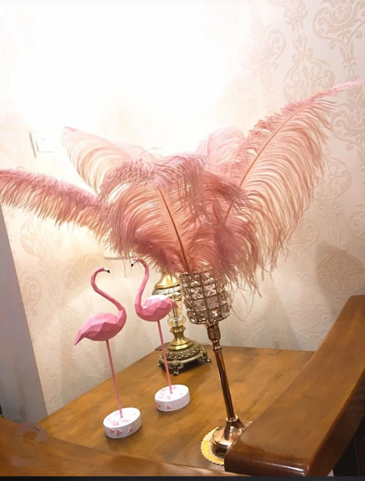 Crystal Candle Holder Floral Stand for Wedding Centerpieces | 1 Piece FeatherParadise.com