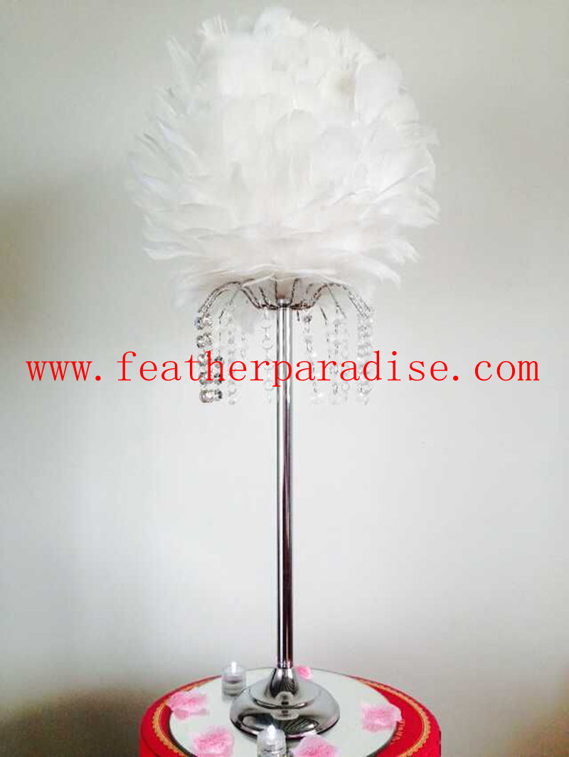 14 Inch Decorative Goose Feather Ball – Event Decor | 1 Piece FeatherParadise.com