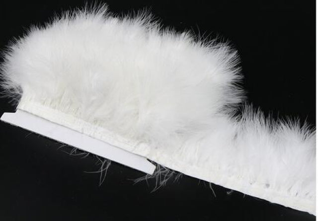 Marabou Feather Fringe | 1 Yard FeatherParadise.com