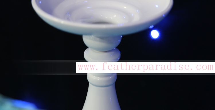 White Reversible Wedding Floral Stand & Candle Holder Centerpiece | 6 Pieces FeatherParadise.com