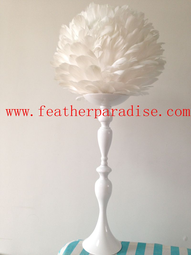 White Reversible Wedding Floral Stand & Candle Holder Centerpiece | 6 Pieces FeatherParadise.com