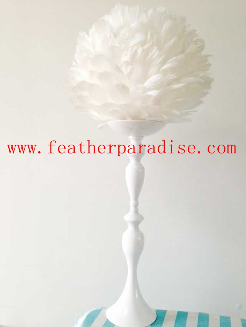 White Reversible Wedding Floral Stand & Candle Holder Centerpiece | 6 Pieces FeatherParadise.com